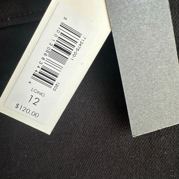 Banana Republic LONG The Weekender Slim Barrel Leg Pant Black 12 713475 - Picture 6 of 13